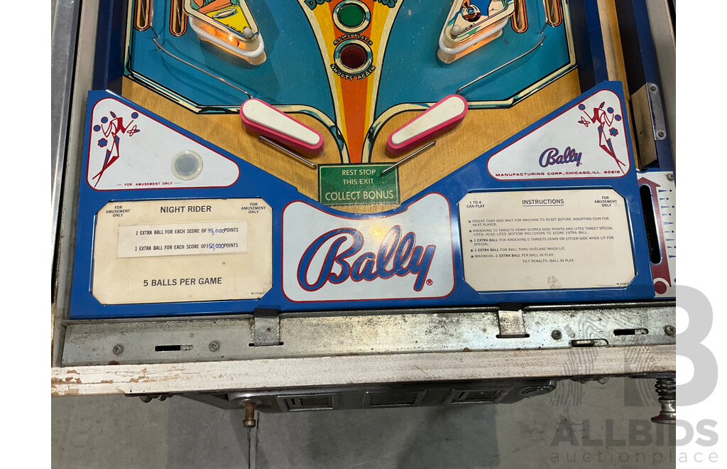 Night Rider by Bally Pinball Machine