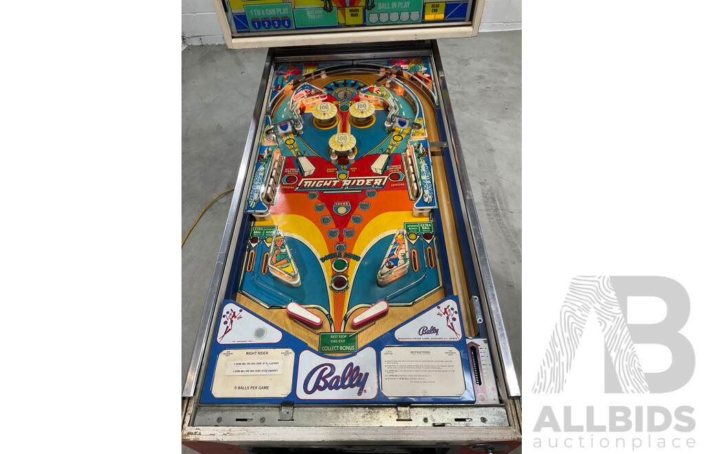 Night Rider by Bally Pinball Machine