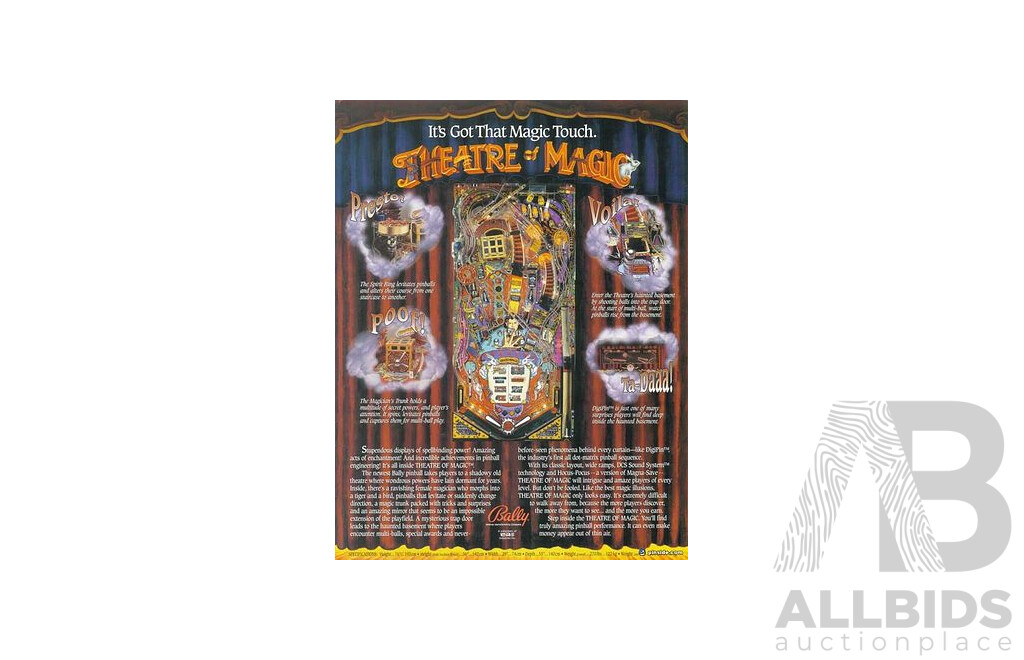 Theatre of Magic by Bally Pinball Machine