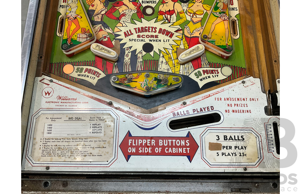 Big Deal by Williams Pinball Machine