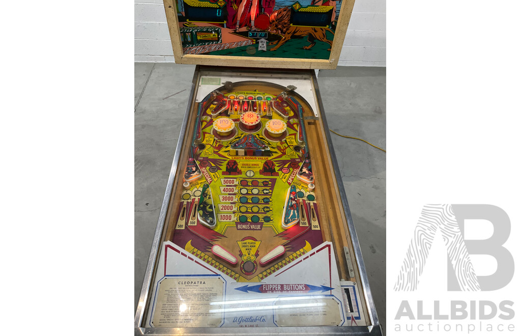 Cleopatra by Gottlieb's Pinball Machine