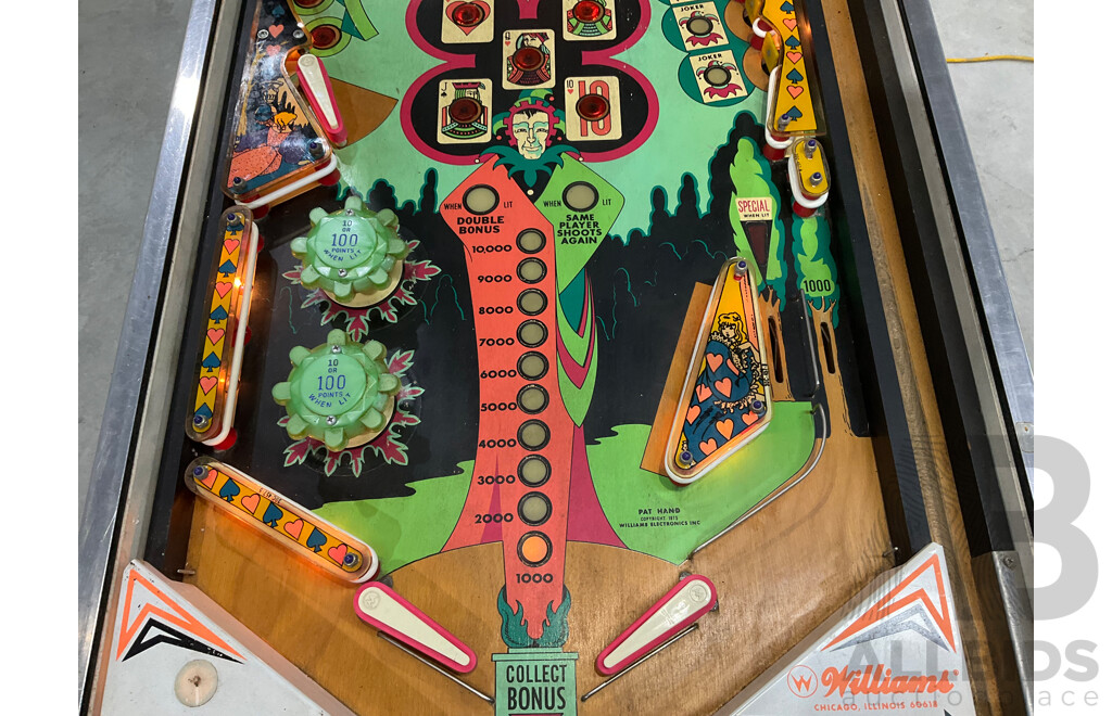 Pat Hand by Williams Pinball Machine