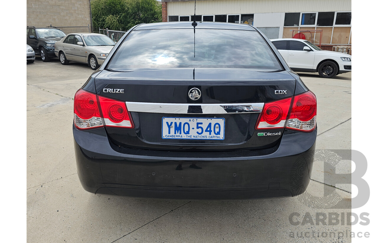 12/2010 Holden Cruze CDX JG 4d Sedan Black 2.0L