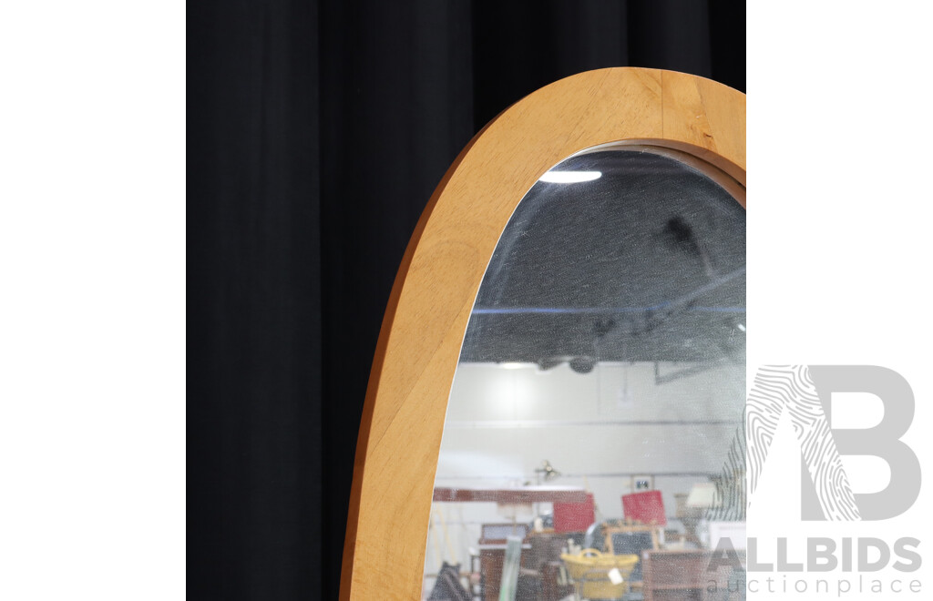 Modern Pine Cheval Mirror