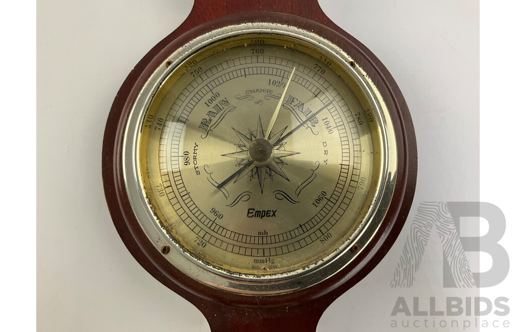 Vintage Empex Wall Hung Barometer, Thermometer, Hygrometer, Made in Japan