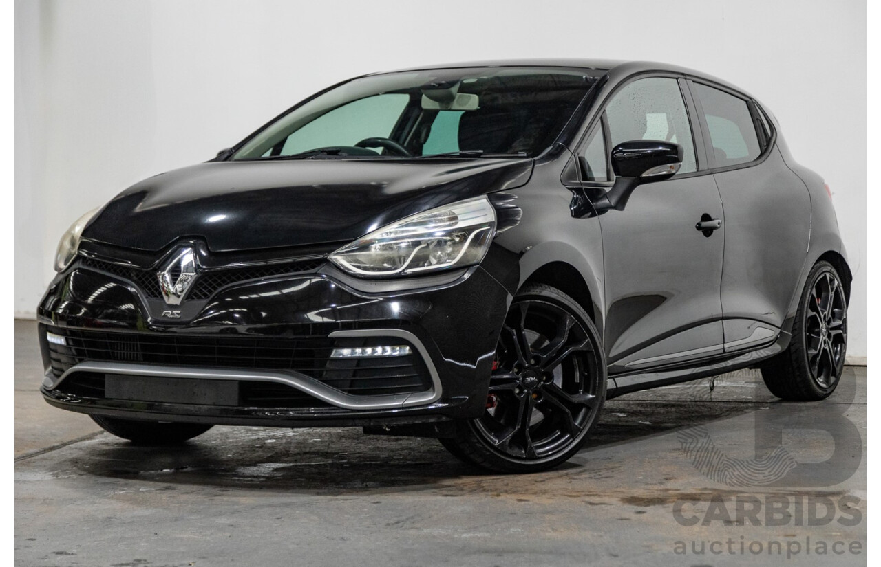 4/2015 Renault Clio RS 200 CUP X98 5d Hatchback Deep Black Metallic Turbo 1.6L