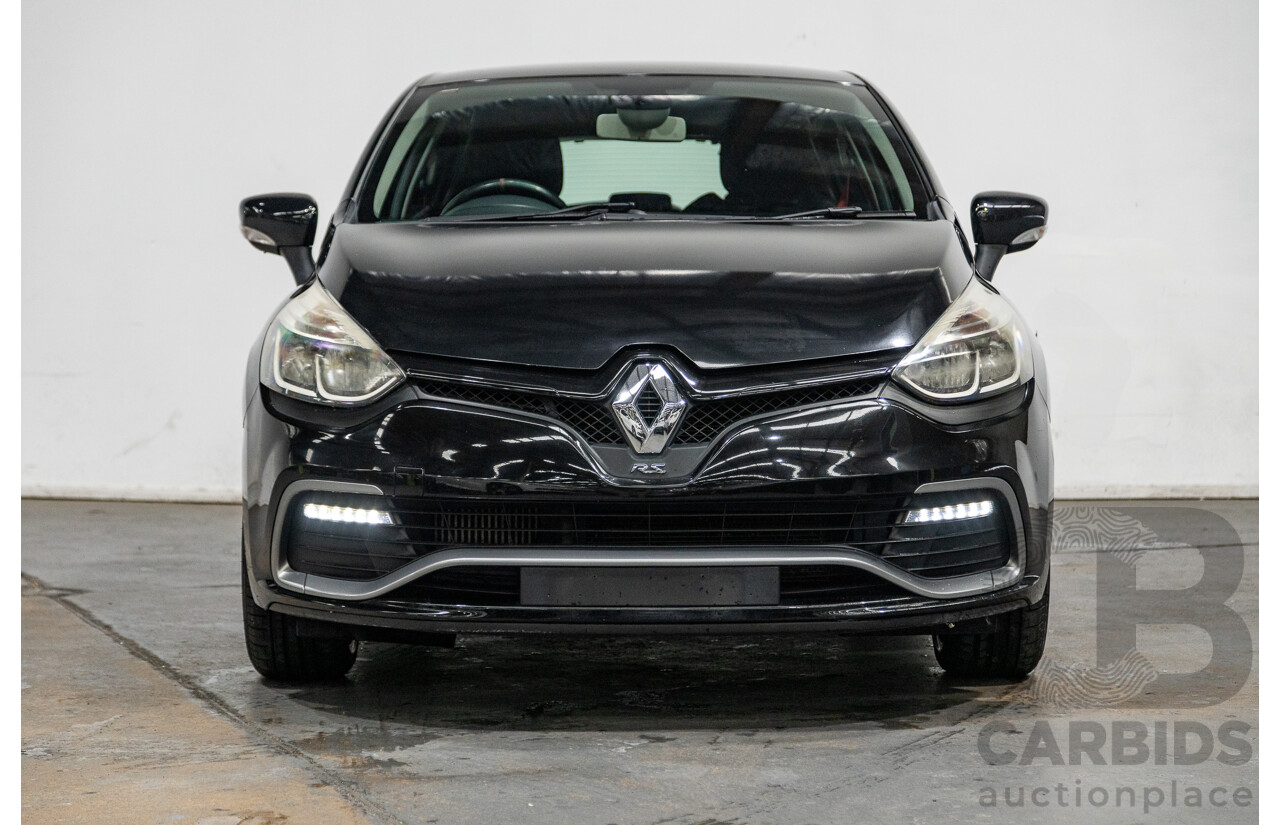 4/2015 Renault Clio RS 200 CUP X98 5d Hatchback Deep Black Metallic Turbo 1.6L