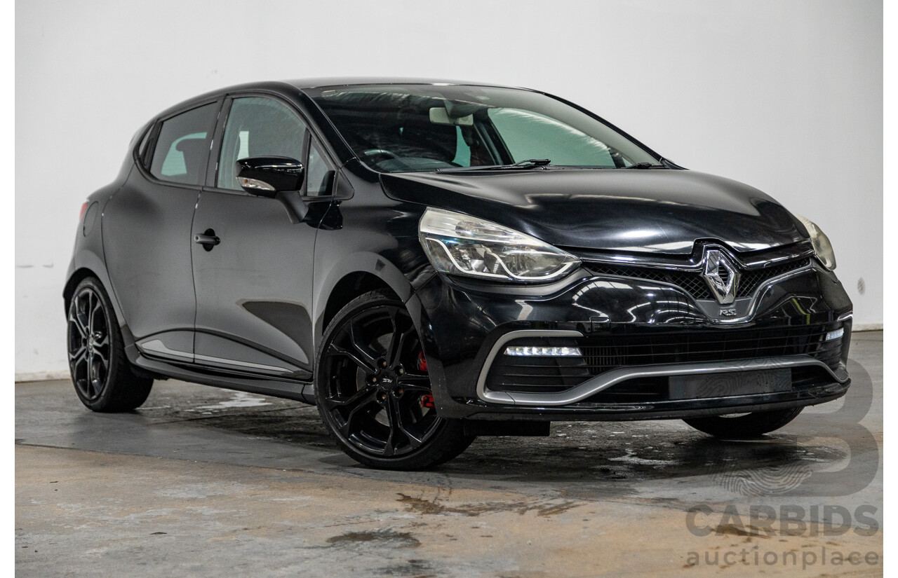 4/2015 Renault Clio RS 200 CUP X98 5d Hatchback Deep Black Metallic Turbo 1.6L