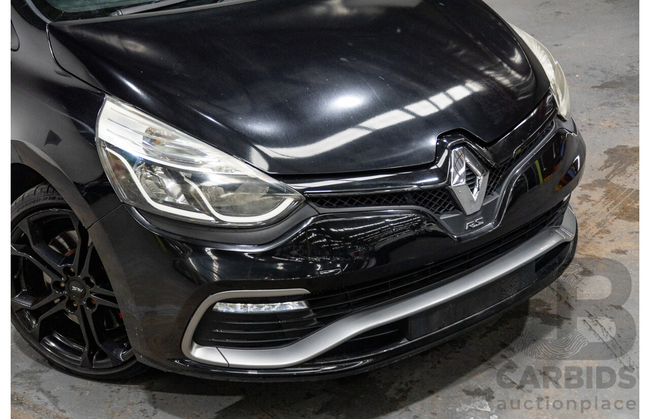 4/2015 Renault Clio RS 200 CUP X98 5d Hatchback Deep Black Metallic Turbo 1.6L