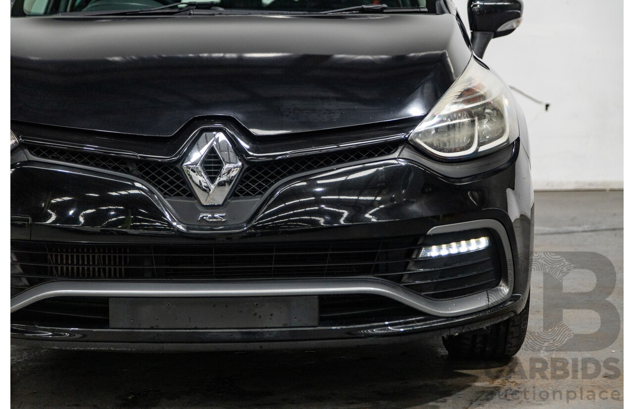 4/2015 Renault Clio RS 200 CUP X98 5d Hatchback Deep Black Metallic Turbo 1.6L