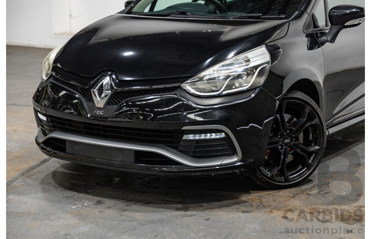 4/2015 Renault Clio RS 200 CUP X98 5d Hatchback Deep Black Metallic Turbo 1.6L