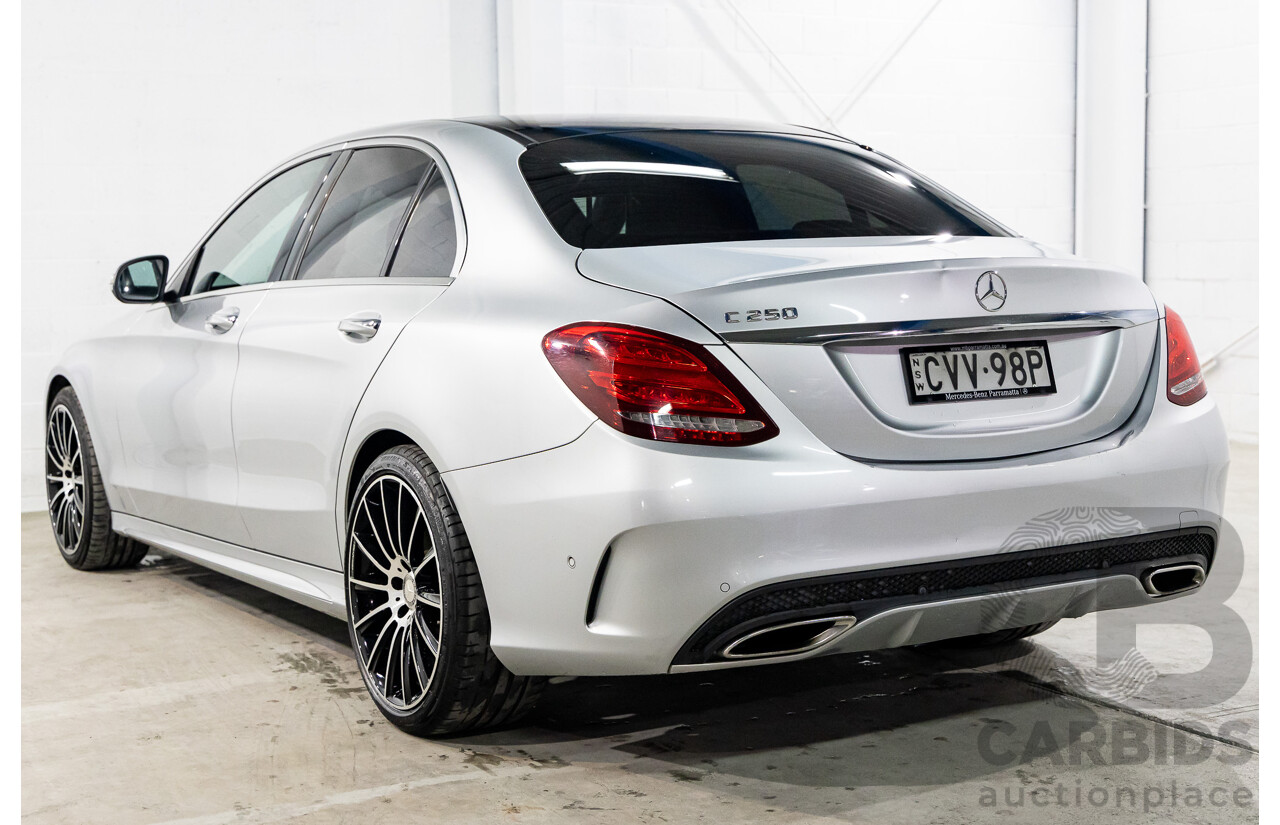 10/2014 Mercedes-Benz C250 AMG 205 4d Sedan Iridium Silver Metallic Turbo 2.0L