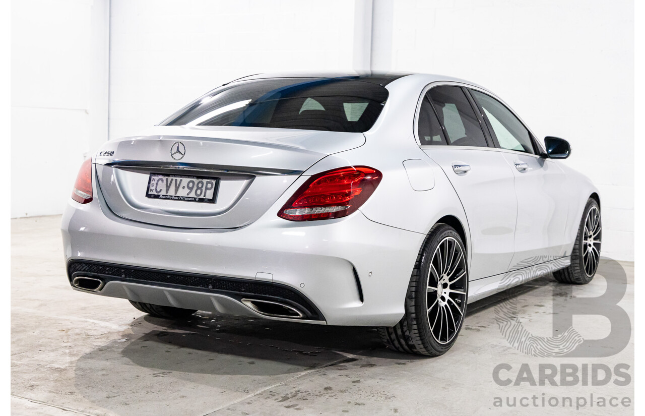 10/2014 Mercedes-Benz C250 AMG 205 4d Sedan Iridium Silver Metallic Turbo 2.0L