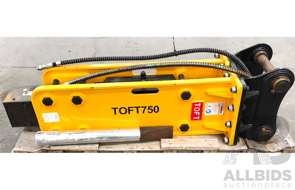 Toft 750 Hudrualic Breaker with Chisel Wedge Tool - New