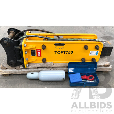 Toft 750 Hudrualic Breaker with Chisel Wedge Tool - New