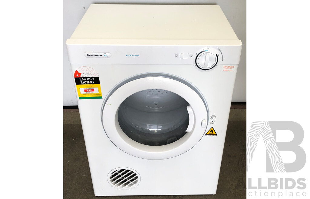 Simpson Ezi Loader 4KG Clothes Dryer