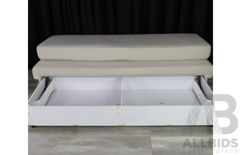 Fabric Folding Day Bed with Storage