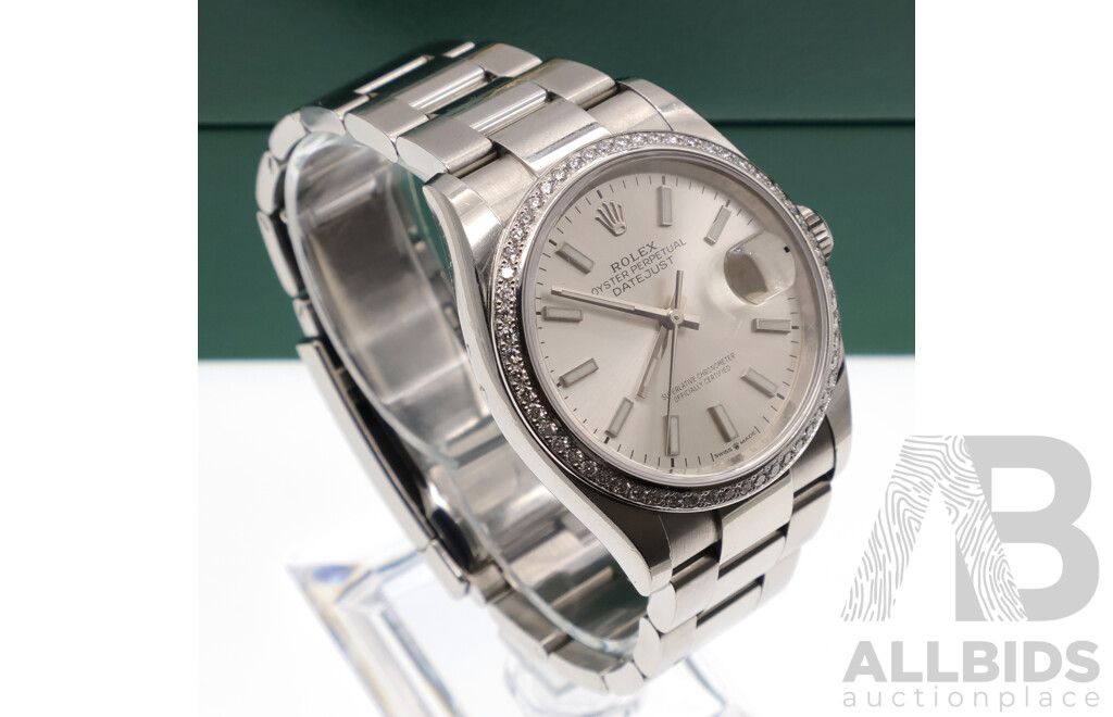 Rolex Datejust 36mm Silver Dial and Bezel