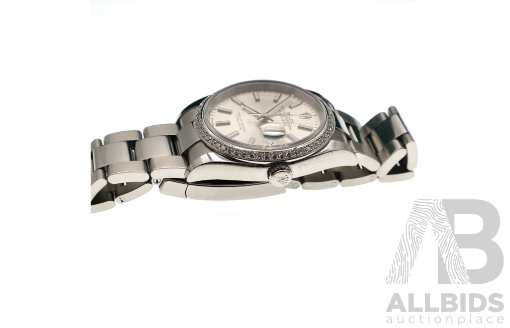 Rolex Datejust 36mm Silver Dial and Bezel