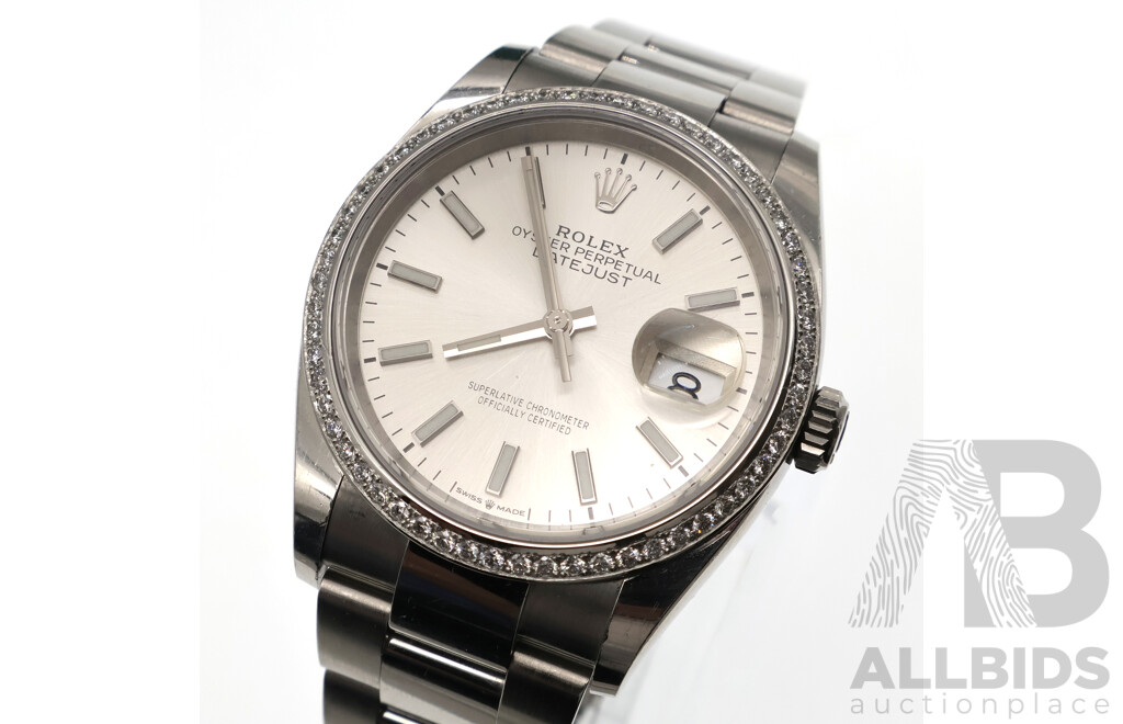 Rolex Datejust 36mm Silver Dial and Bezel