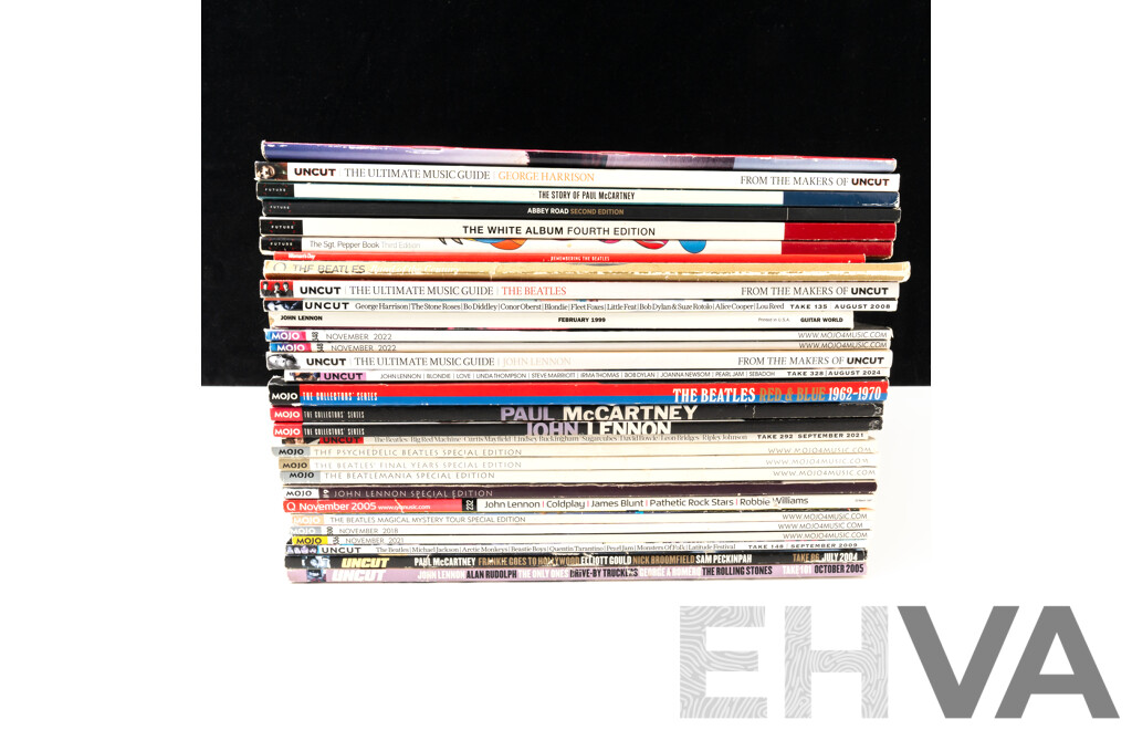 Large Collection Magazines Relating to the Beatles Including Mojo, Uncut, Special Editions and More