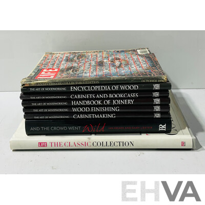 Collection of Books Relating to Woodworking and Other Topics Including Sports