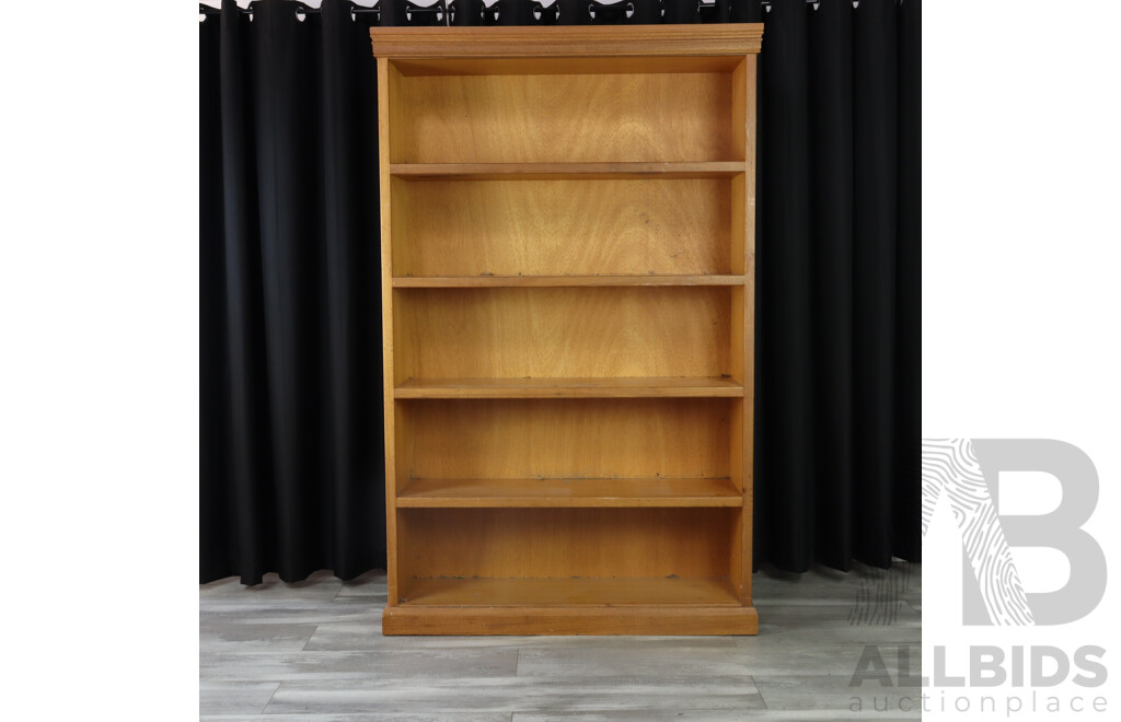 Hardwood Open Legal Bookcase