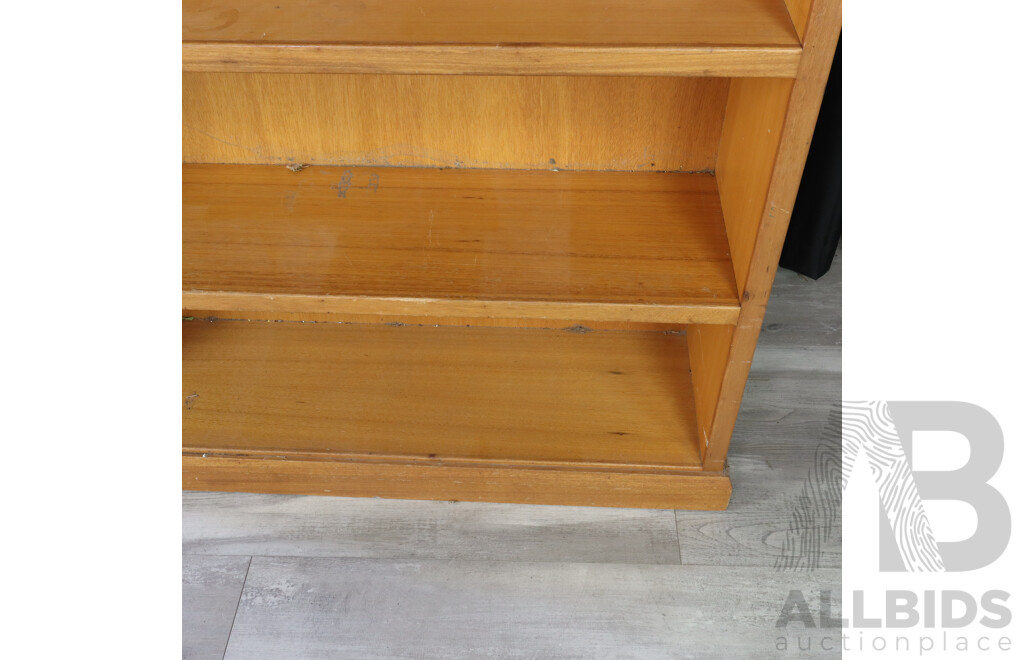 Hardwood Open Legal Bookcase