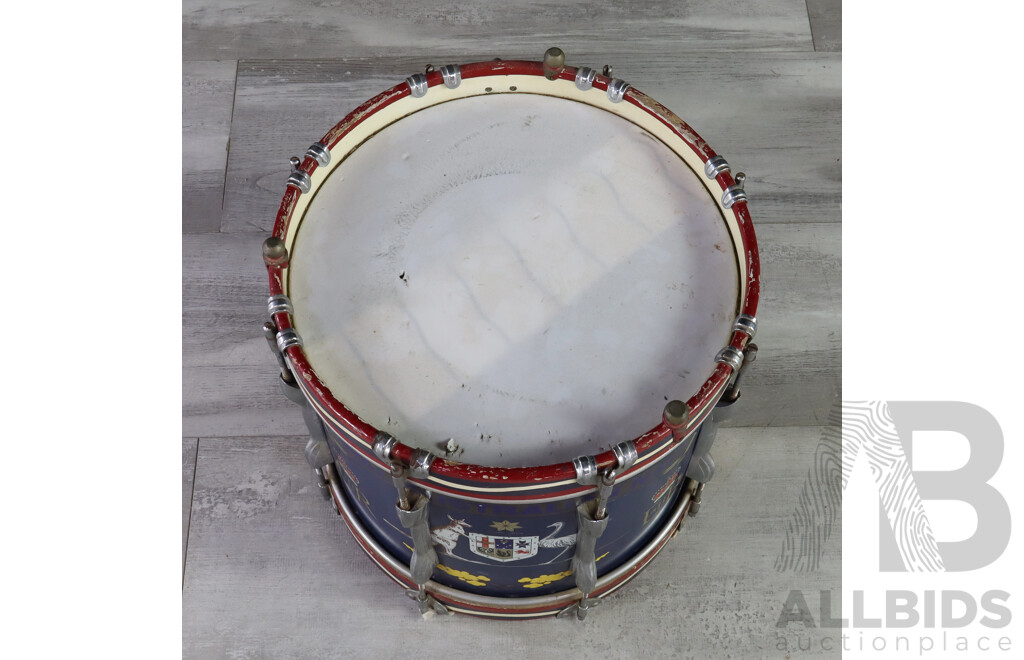 Vintage Royal Australian Navy Marching Band Snare Drum