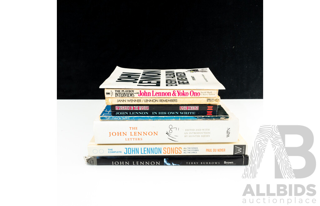 Collection Nine Books Relating to John Lennon