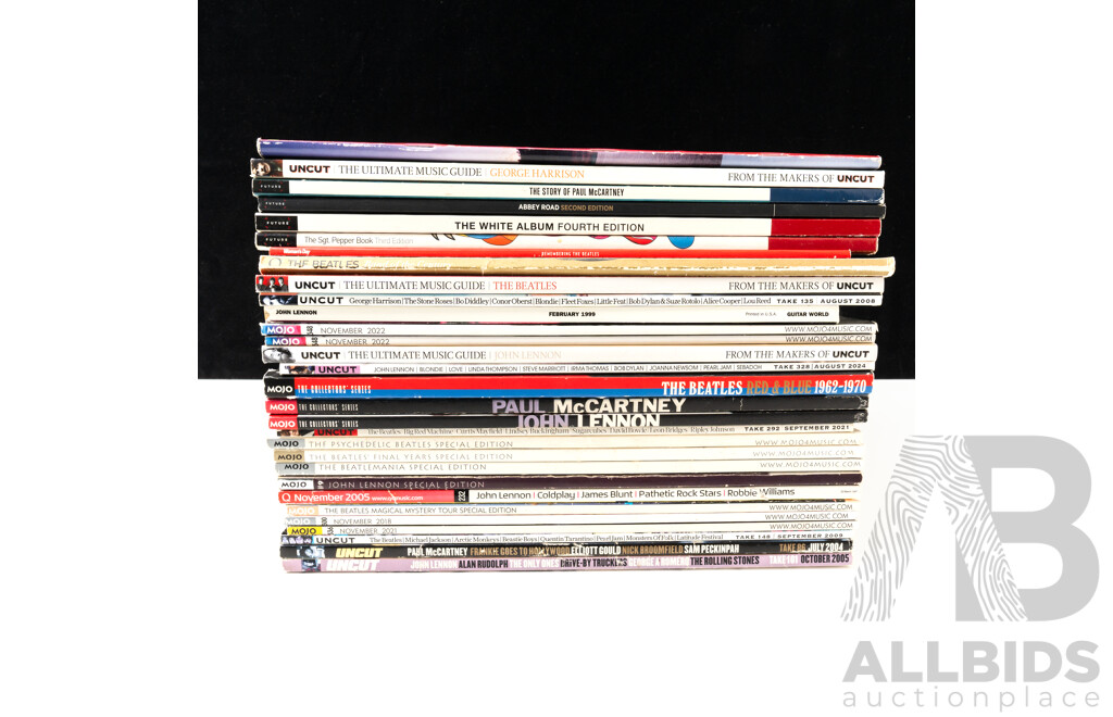 Large Collection Magazines Relating to the Beatles Including Mojo, Uncut, Special Editions and More