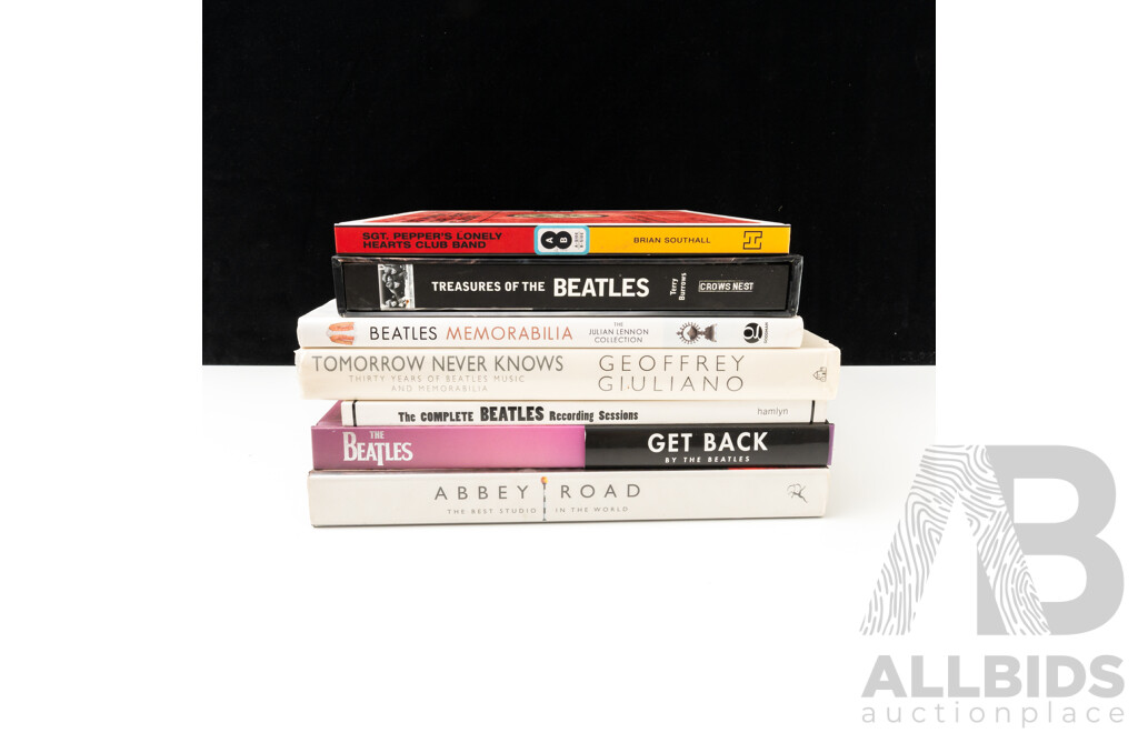 Collection Seven Books Relating to The Beatles Including Get Back, Abbey Road and More