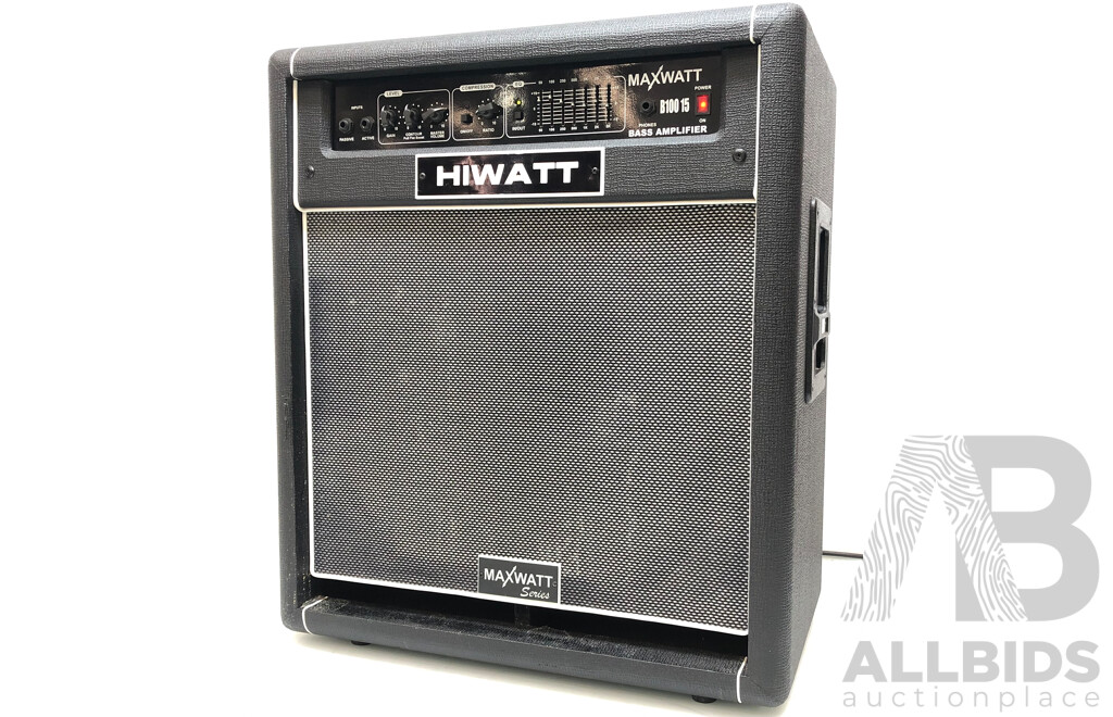 Hiwatt Maxwatt 100watt Bass/Amplifier Combo  with 15" Speaker