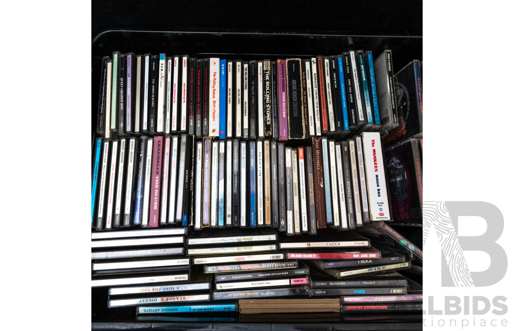 Large Collection CDs of Mixed Genres, Mostly Rock, Blues and Pop