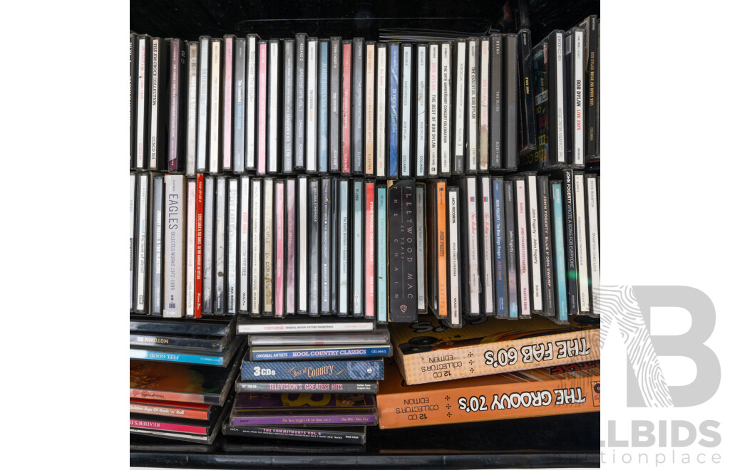 Large Collection CDs of Mixed Genres, Mostly Rock, Blues and Pop