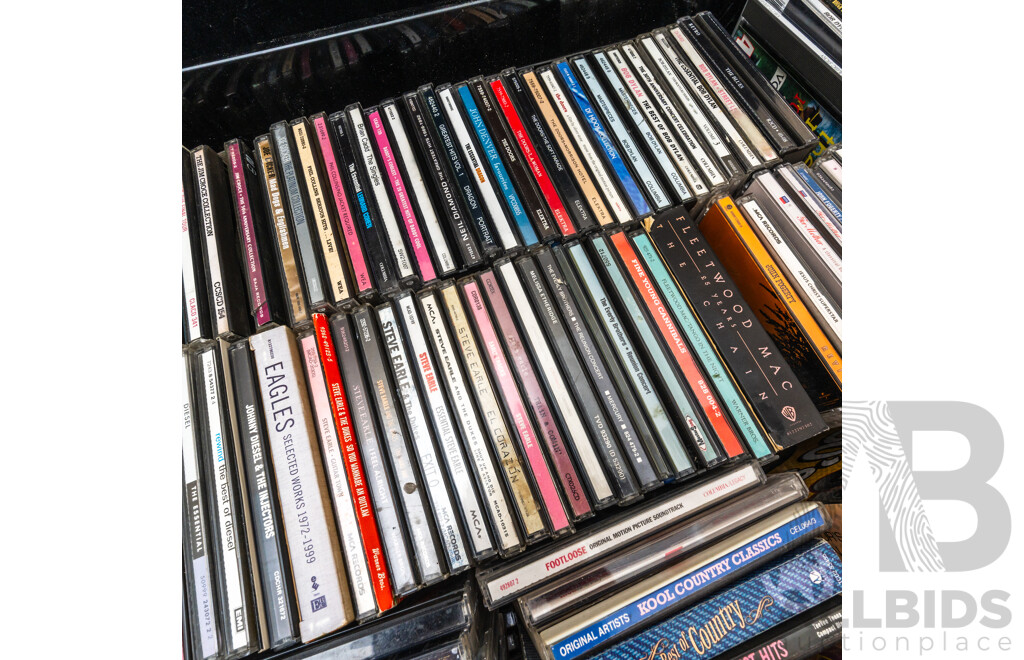 Large Collection CDs of Mixed Genres, Mostly Rock, Blues and Pop