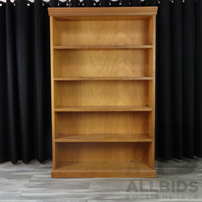 Hardwood Open Legal Bookcase