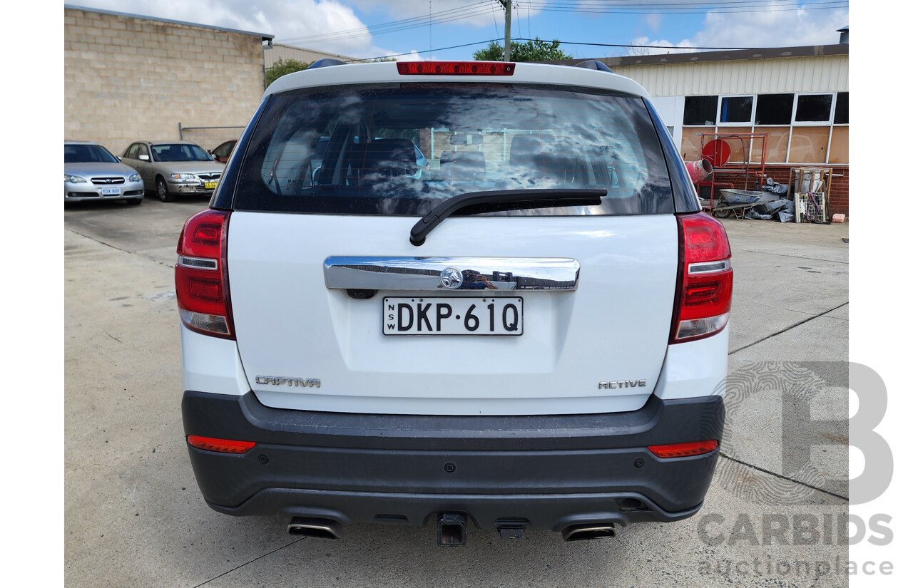 10/2016 Holden Captiva 7 LS Active (fwd) CG MY16 4d Wagon White 2.4L