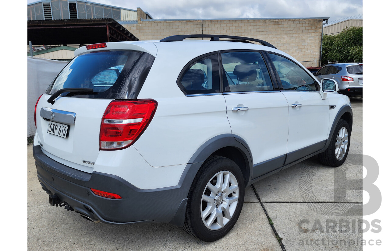 10/2016 Holden Captiva 7 LS Active (fwd) CG MY16 4d Wagon White 2.4L