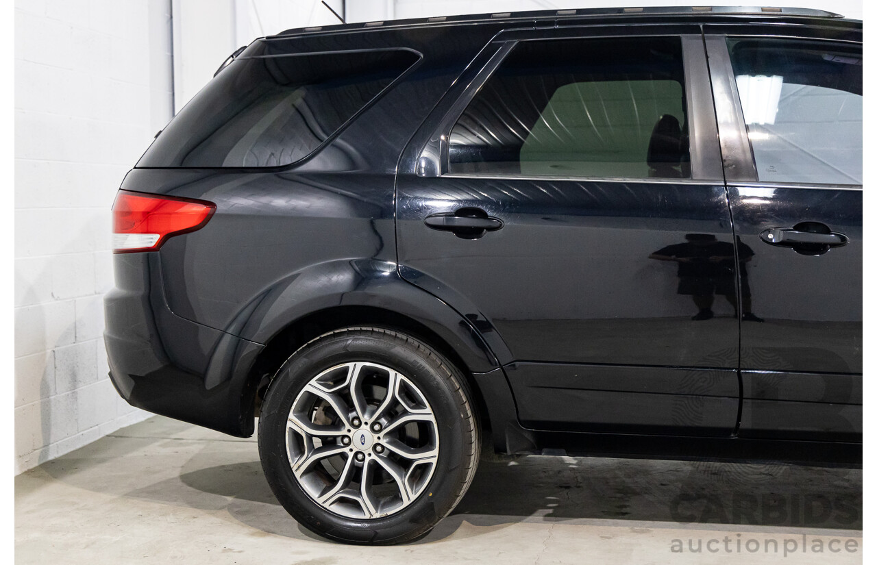 08/2012 Ford Territory Titanium (4x4) SZ 4d Wagon Silhouette Black Metallic Turbo Diesel 2.7L - 7 Seater