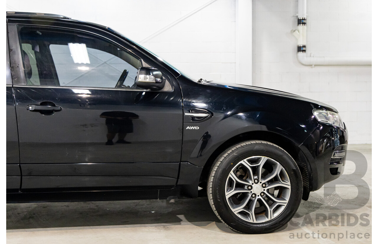 08/2012 Ford Territory Titanium (4x4) SZ 4d Wagon Silhouette Black Metallic Turbo Diesel 2.7L - 7 Seater