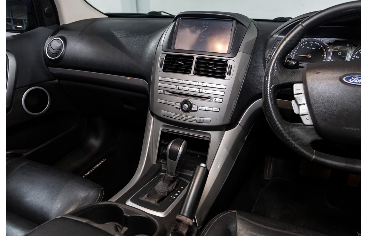 08/2011 Ford Territory Titanium (4x4) SZ 4d Wagon Silhouette Black Metallic Turbo Diesel 2.7L - 7 Seater