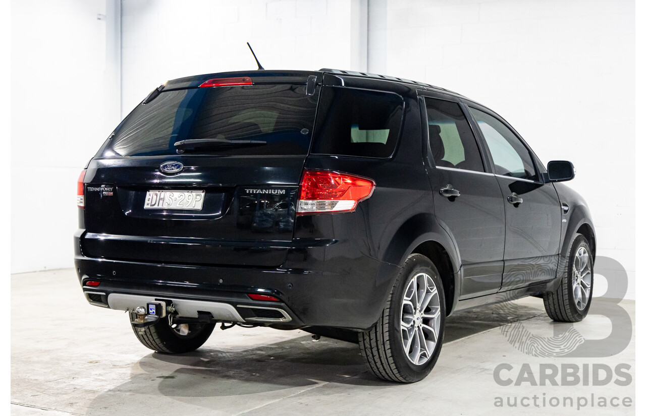 08/2012 Ford Territory Titanium (4x4) SZ 4d Wagon Silhouette Black Metallic Turbo Diesel 2.7L - 7 Seater