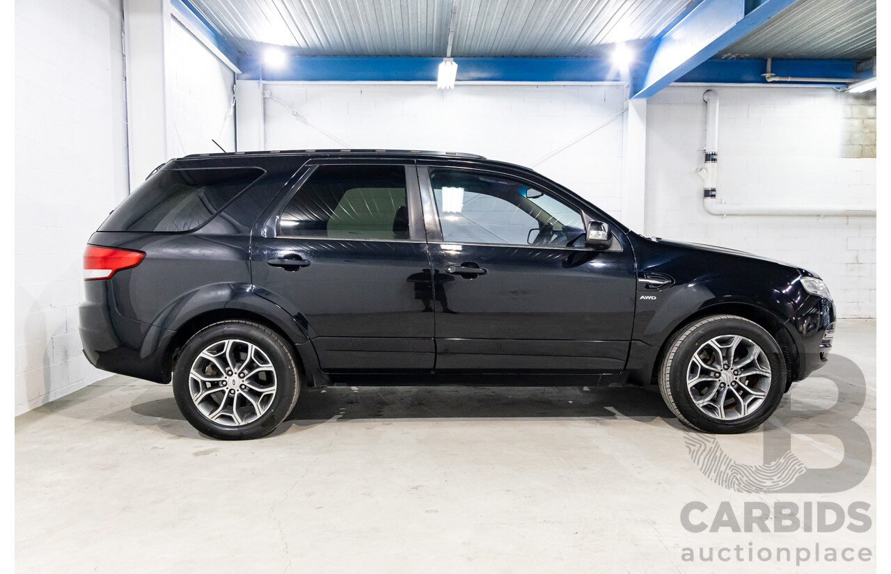 08/2012 Ford Territory Titanium (4x4) SZ 4d Wagon Silhouette Black Metallic Turbo Diesel 2.7L - 7 Seater