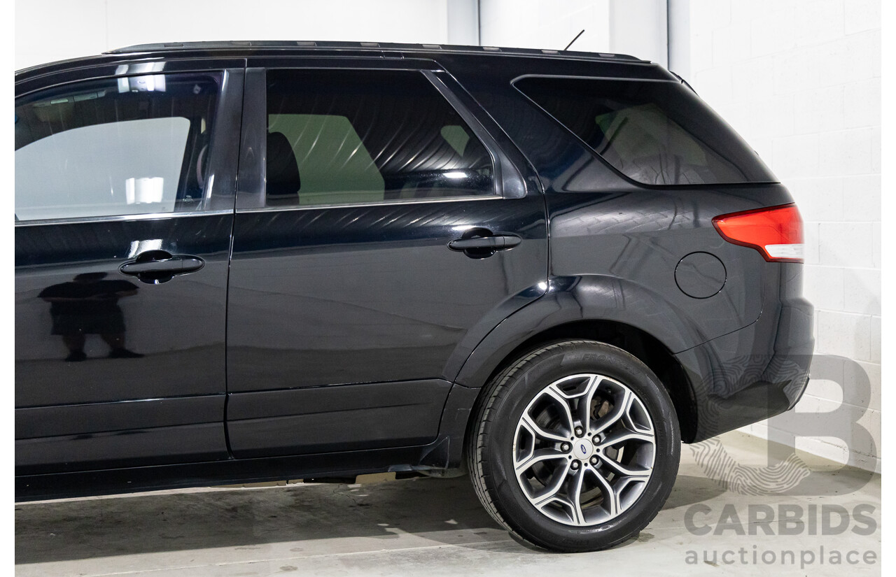 08/2012 Ford Territory Titanium (4x4) SZ 4d Wagon Silhouette Black Metallic Turbo Diesel 2.7L - 7 Seater