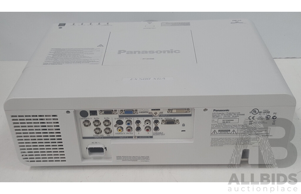 Panasonic (PT-EX500E) PT-EX500 XGA 3LCD Projector