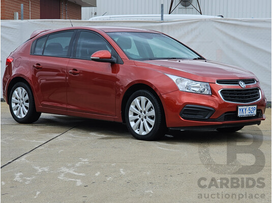 2/2016 Holden Cruze Equipe JH MY15 5d Hatchback Red 1.8L