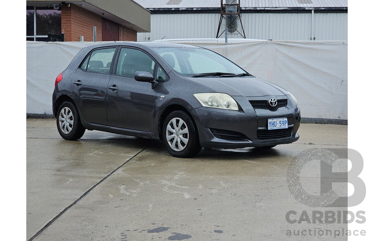 9/2007 Toyota Corolla Ascent ZRE152R 5d Hatchback Grey 1.8L