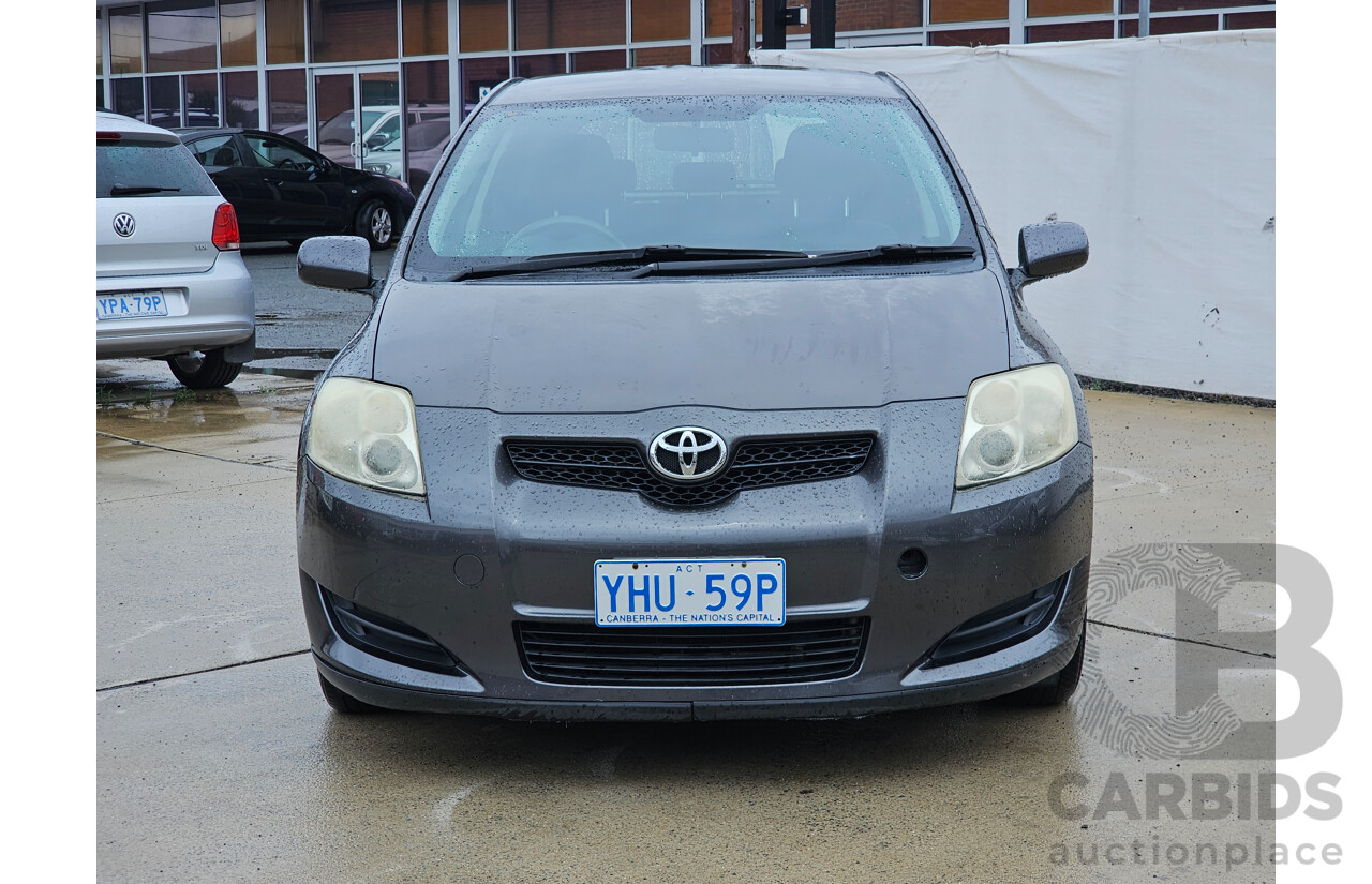 9/2007 Toyota Corolla Ascent ZRE152R 5d Hatchback Grey 1.8L