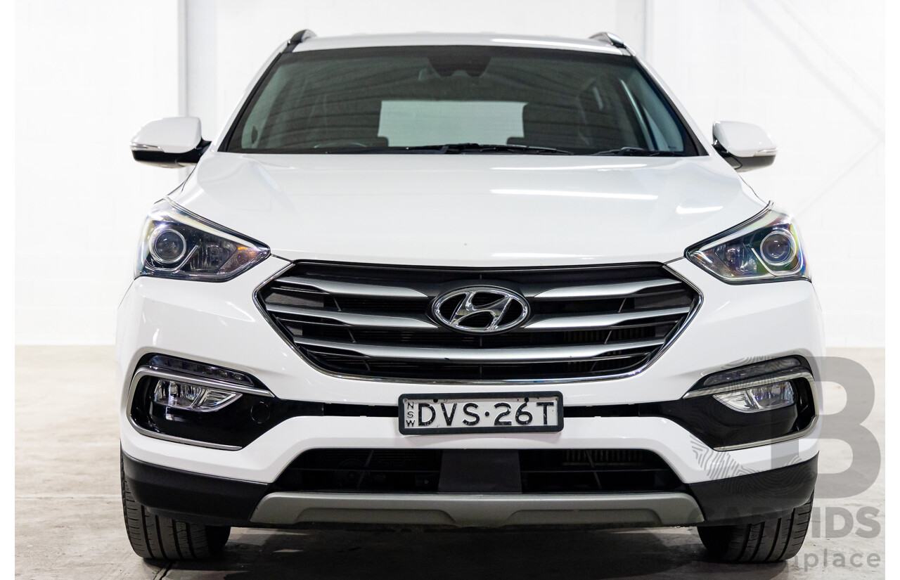 05/2018 Hyundai Santa Fe Active CRDi (4x4) AWD DM5 MY18 4D Wagon White Cream Mica Turbo Diesel 2.2L - 7 Seater